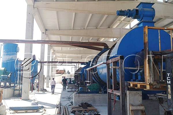 Installation of Beston Biomass Charcoal Making Plant in Turkey