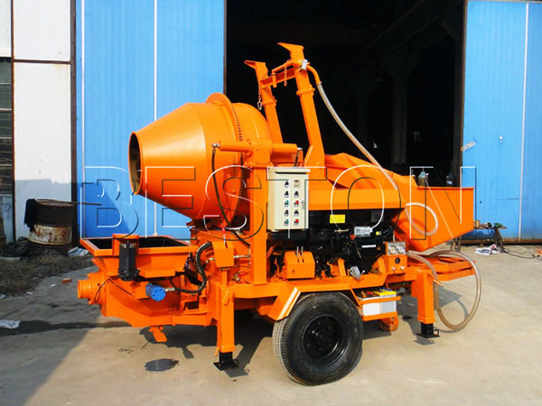 portable concrete mixer pump