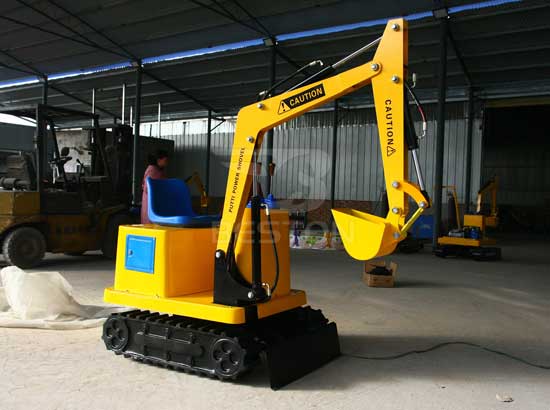 Kids excavators create joy