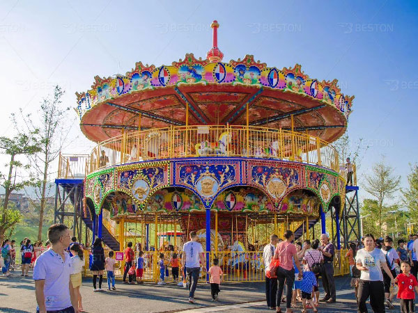 double decker carousel ride